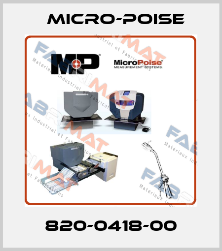 820-0418-00 Micro-Poise