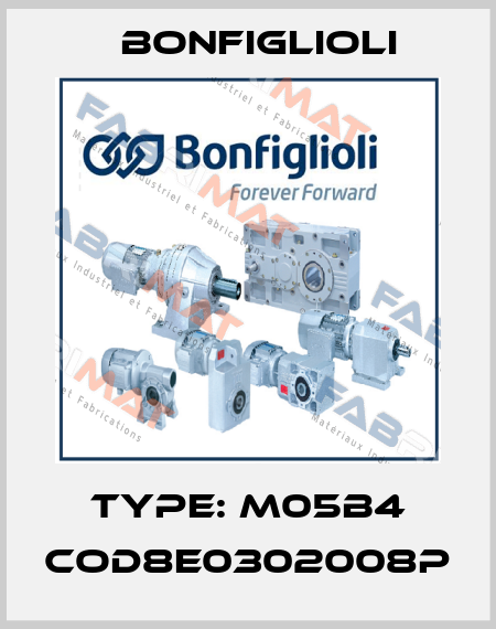 Type: M05B4 Cod8E0302008P Bonfiglioli