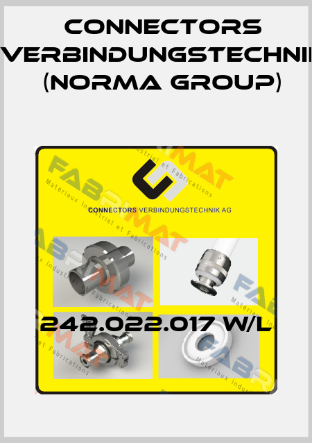 242.022.017 W/L Connectors Verbindungstechnik (Norma Group)