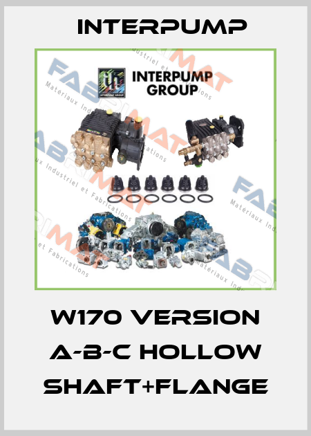 W170 Version A-B-C hollow shaft+flange Interpump