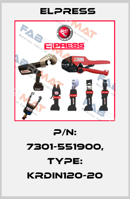 p/n: 7301-551900, Type: KRDIN120-20 Elpress