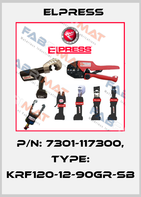 p/n: 7301-117300, Type: KRF120-12-90GR-SB Elpress