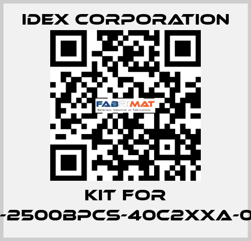 Kit for VFP-2500BPCS-40c2xxa-0092 IDEX Corporation