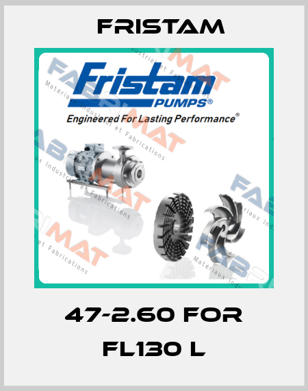 47-2.60 for FL130 L Fristam
