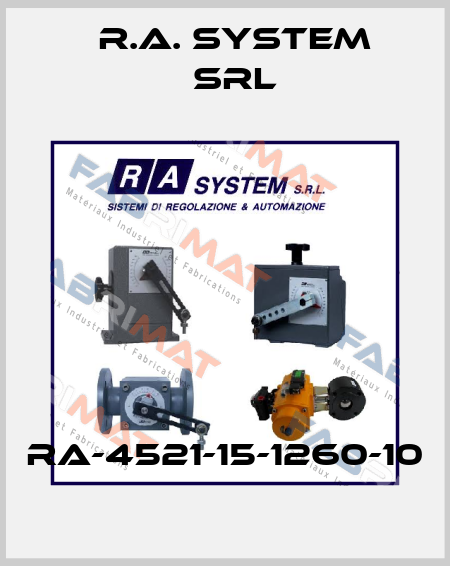 RA-4521-15-1260-10 R.A. System Srl