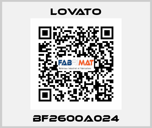 BF2600A024 Lovato