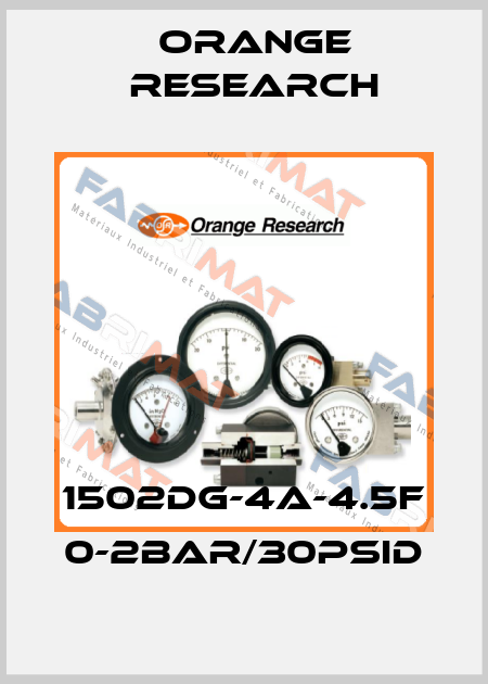 1502DG-4A-4.5F 0-2BAR/30PSID Orange Research