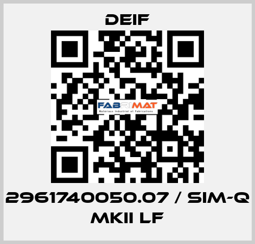 2961740050.07 / SIM-Q MKII LF Deif