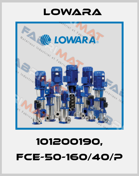 101200190, FCE-50-160/40/P Lowara