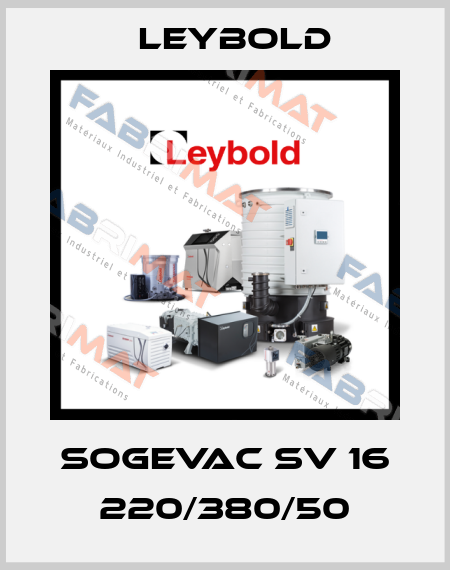 SOGEVAC SV 16 220/380/50 Leybold