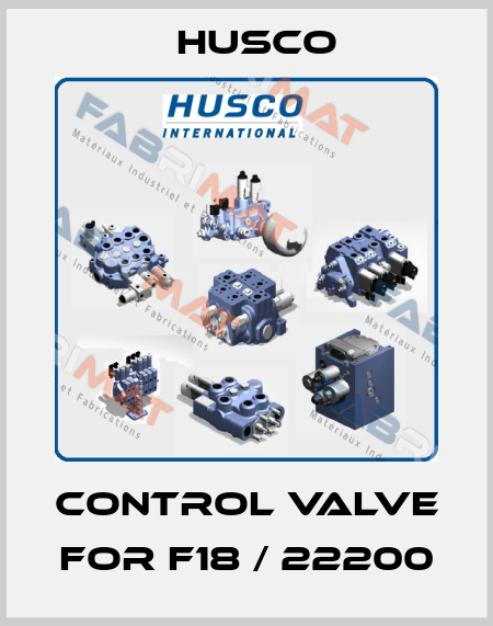 control valve for F18 / 22200 Husco