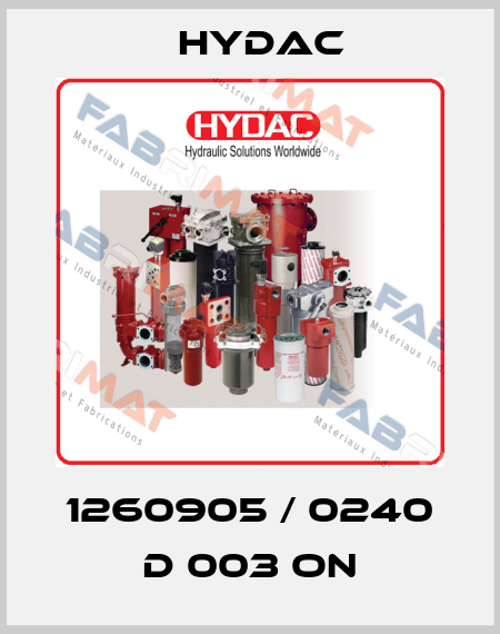 1260905 / 0240 D 003 ON Hydac