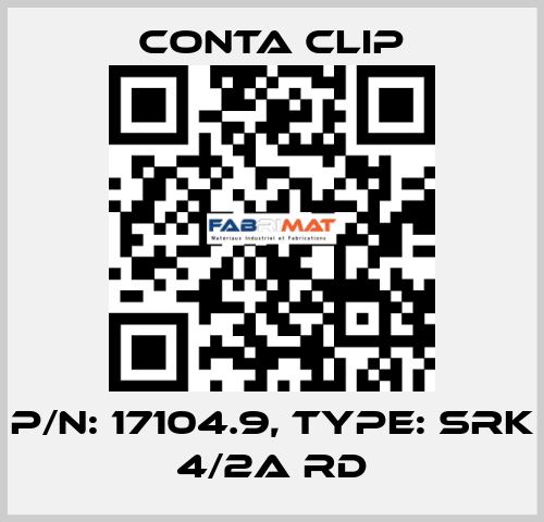 P/N: 17104.9, Type: SRK 4/2A RD Conta Clip