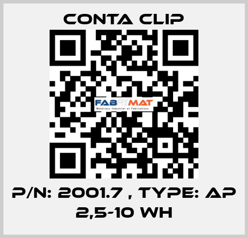 P/N: 2001.7 , Type: AP 2,5-10 WH Conta Clip