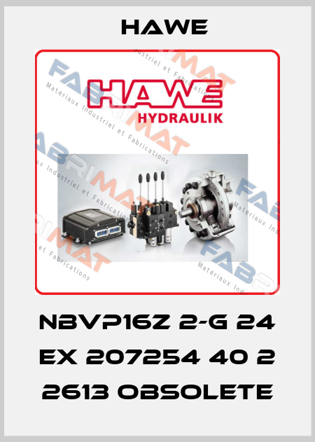 NBVP16Z 2-G 24 EX 207254 40 2 2613 obsolete Hawe