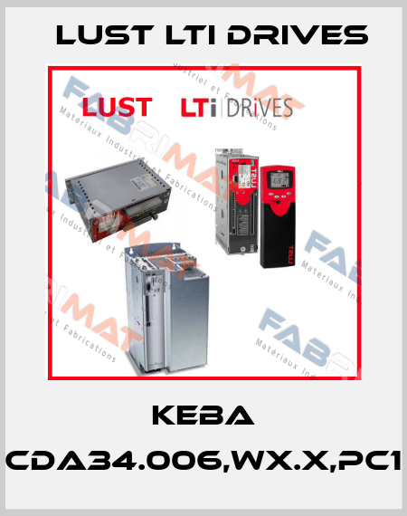 KEBA CDA34.006,Wx.x,PC1 LUST LTI Drives