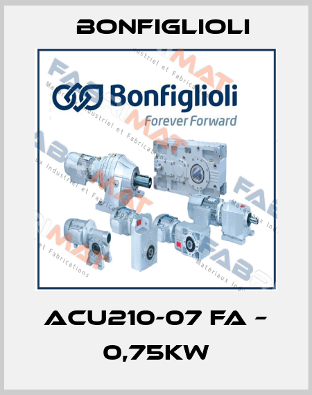 ACU210-07 FA – 0,75KW Bonfiglioli