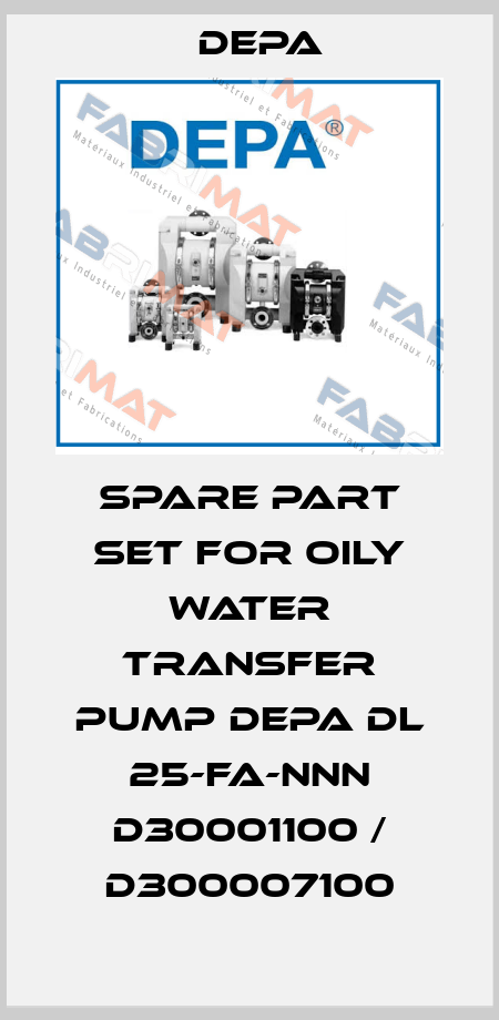 SPARE PART SET FOR OILY WATER TRANSFER PUMP DEPA DL 25-FA-NNN D30001100 / D300007100 Depa