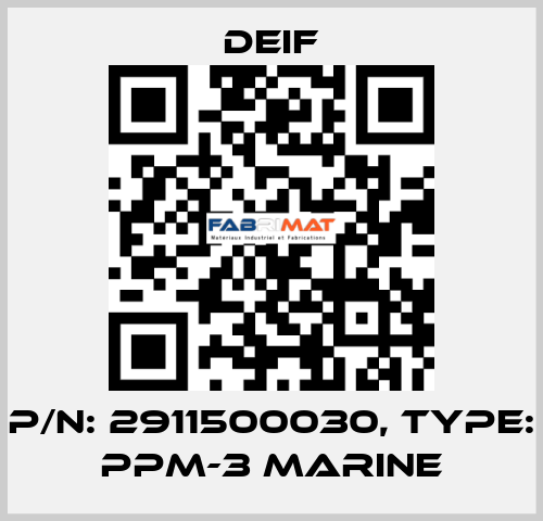 P/N: 2911500030, Type: PPM-3 Marine Deif