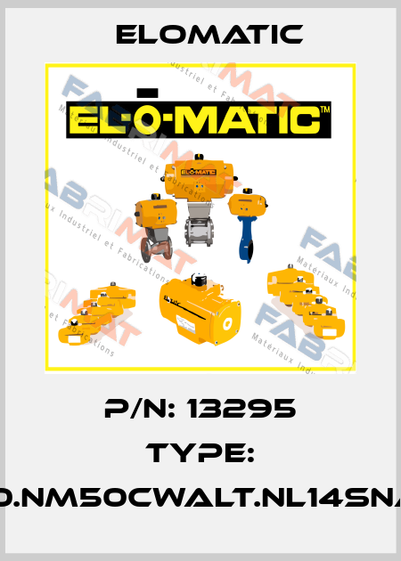 P/N: 13295 Type: FS0040.NM50CWALT.NL14SNA.00XX Elomatic