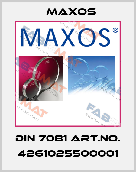 DIN 7081 Art.No. 4261025500001 Maxos