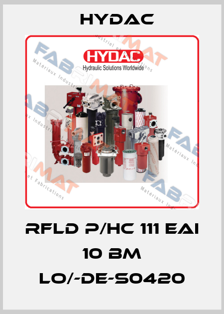 RFLD P/HC 111 EAI 10 BM LO/-DE-S0420 Hydac