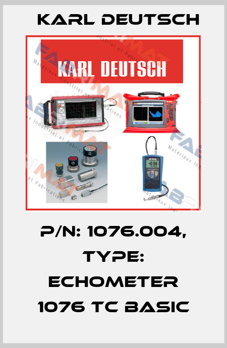 P/N: 1076.004, Type: ECHOMETER 1076 TC Basic Karl Deutsch