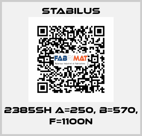 2385SH A=250, B=570, F=1100N Stabilus