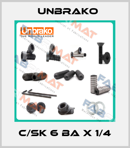 C/SK 6 BA X 1/4 Unbrako