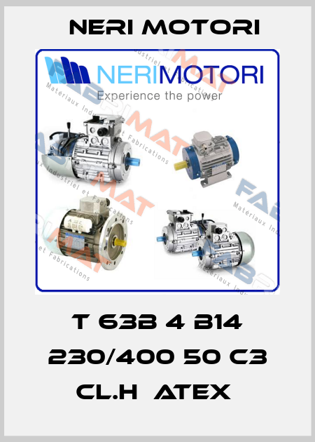 T 63B 4 B14 230/400 50 C3 CL.H  ATEX  Neri Motori