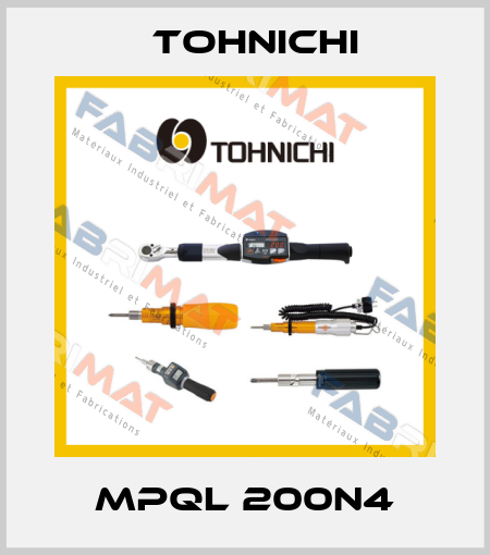 MPQL 200N4 Tohnichi