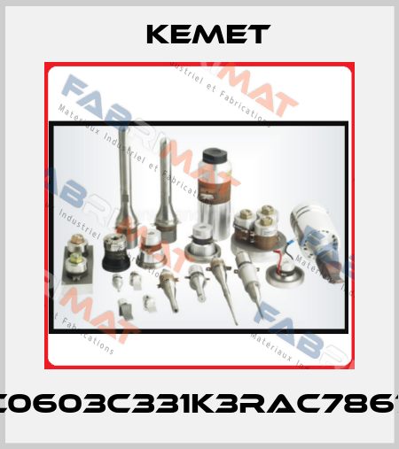 C0603C331K3RAC7867 Kemet