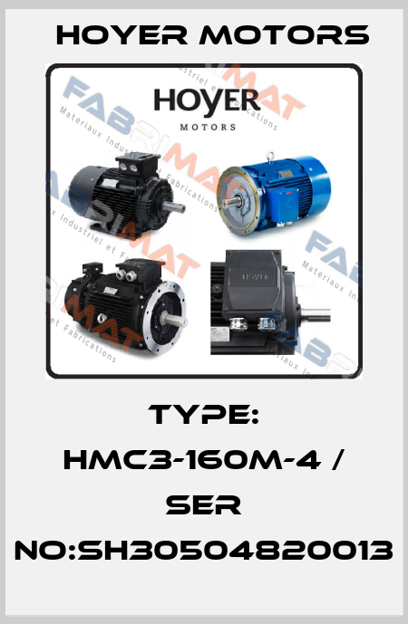 Type: HMC3-160M-4 / Ser no:SH30504820013 Hoyer Motors