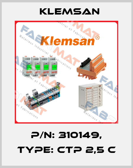 P/N: 310149, Type: CTP 2,5 C Klemsan