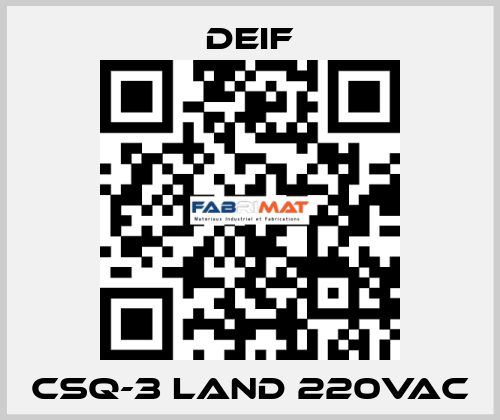 CSQ-3 Land 220vac Deif