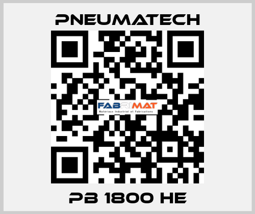 PB 1800 HE Pneumatech