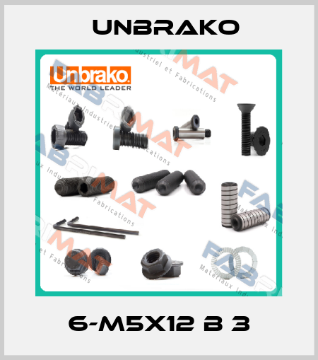  6-M5x12 B 3 Unbrako