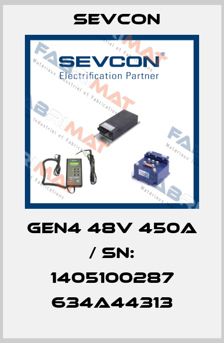 Gen4 48V 450A / Sn: 1405100287 634A44313 Sevcon