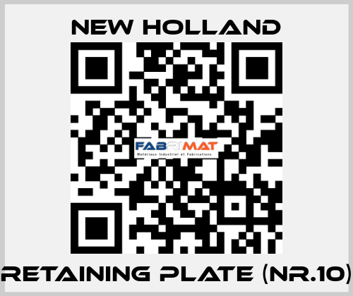 Retaining plate (Nr.10) New Holland
