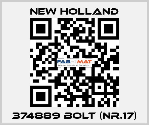 374889 bolt (Nr.17) New Holland