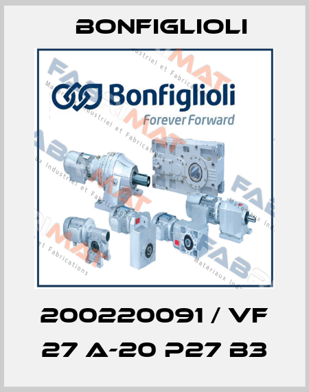 200220091 / VF 27 A-20 P27 B3 Bonfiglioli