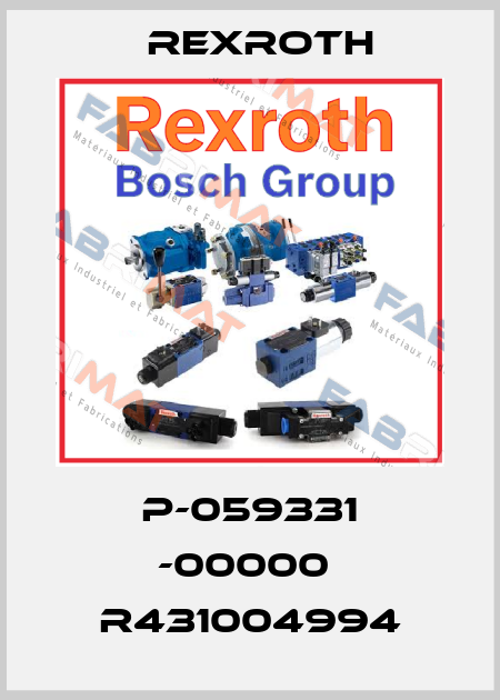 P-059331 -00000  R431004994 Rexroth