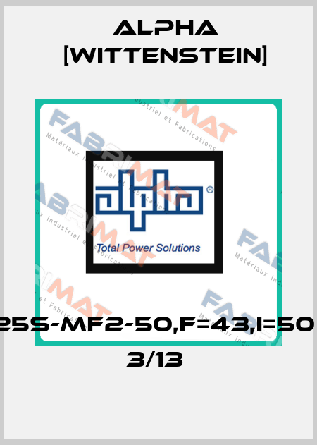 TP025S-MF2-50,F=43,I=50,DMF 3/13  Alpha [Wittenstein]