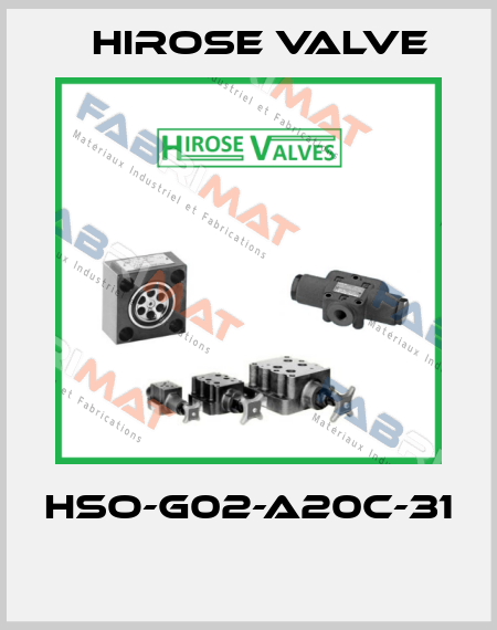 HSO-G02-A20C-31  Hirose Valve