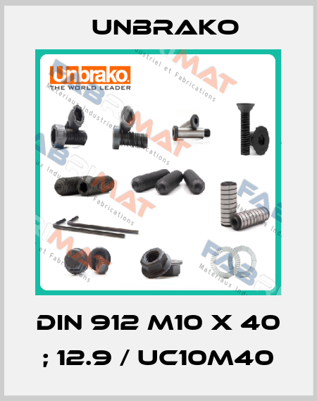 DIN 912 M10 x 40 ; 12.9 / UC10M40 Unbrako