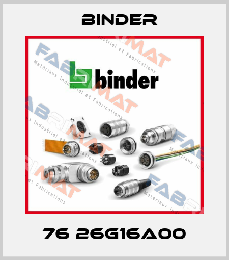 76 26G16A00 Binder