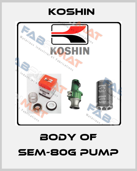body of SEM-80G pump Koshin
