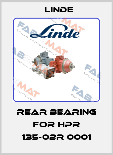 Rear Bearing for HPR 135-02R 0001 Linde