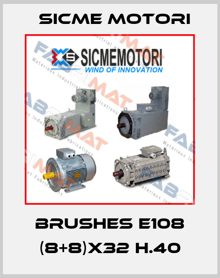 brushes E108 (8+8)X32 H.40 Sicme Motori