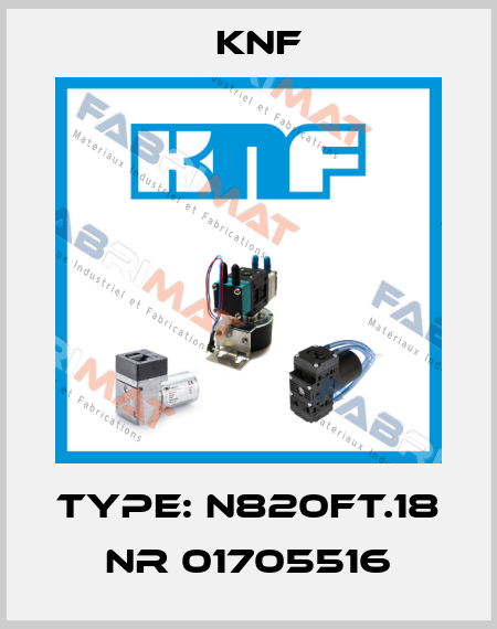 Type: N820FT.18 Nr 01705516 KNF